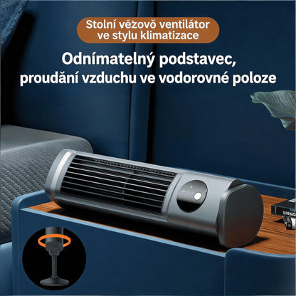 Přenosný mini ventilátor – kupte druhý kus za 50 % ceny a užijte si osvěžující chlad kdykoliv!