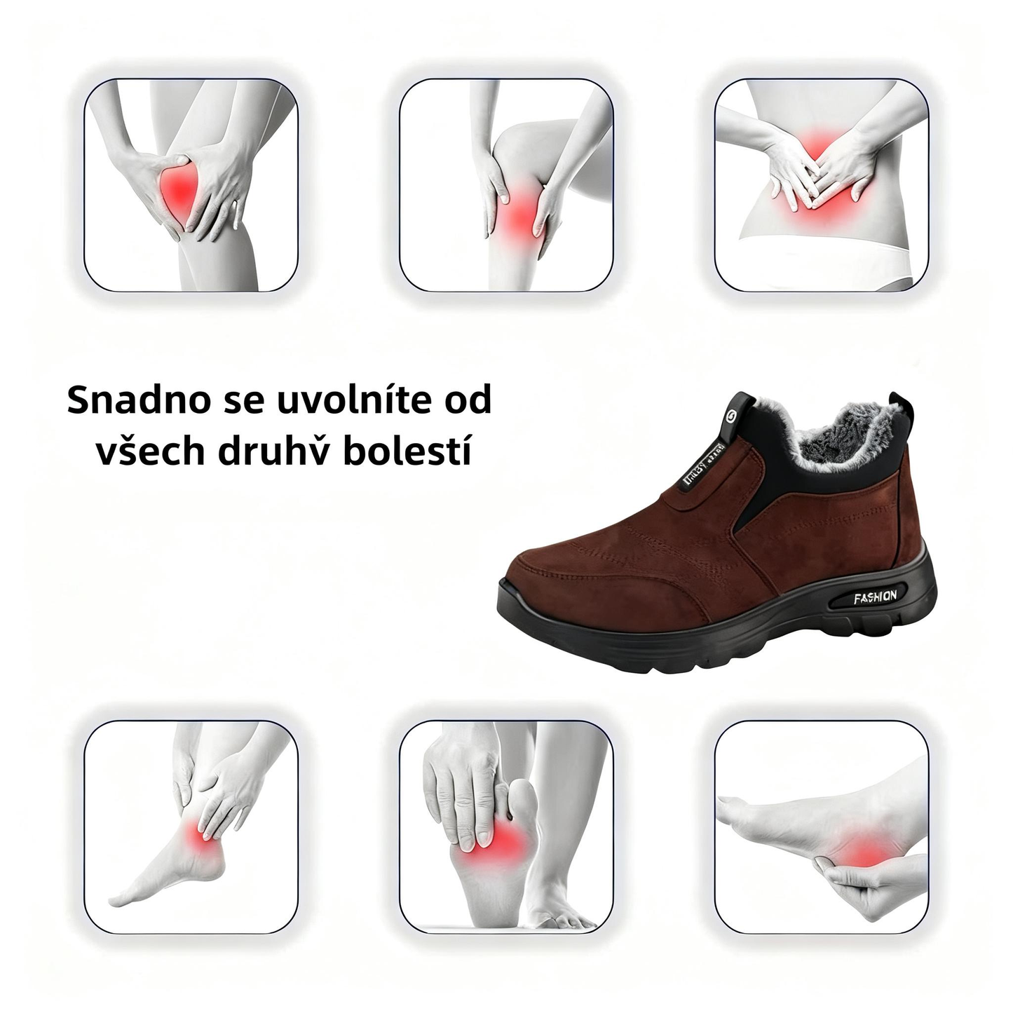 [🎉 Exkluzivně pro členy ]【🎁50% SLEVA DNES – NEZMEŠKEJTE TO】Ergonomicky navržené ortopedické zimní boty – podpora klenby 👞Úleva od bolesti při chůzi
