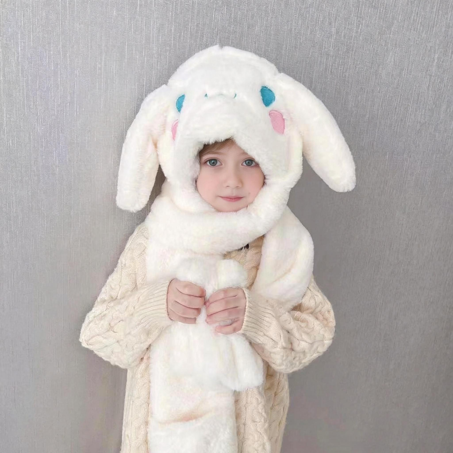 Vnoučaty neodolatelný velikonoční dárek – hebká králičí čepice s pohyblivými oušky 🐰