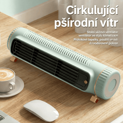 Přenosný mini ventilátor – kupte druhý kus za 50 % ceny a užijte si osvěžující chlad kdykoliv!