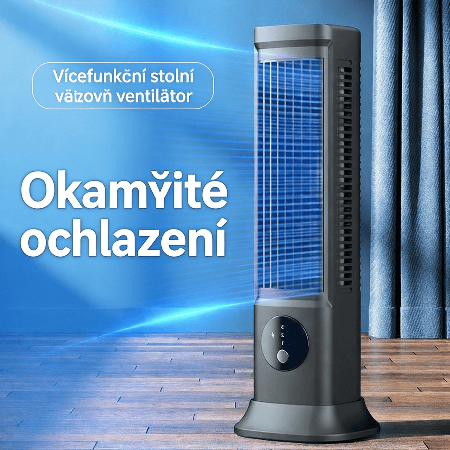Přenosný mini ventilátor – kupte druhý kus za 50 % ceny a užijte si osvěžující chlad kdykoliv!