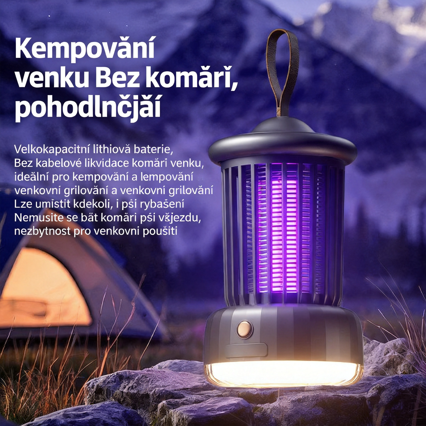 [🎉 Exkluzivně pro členy ]🦟 Závěsná UV lampa proti komárům – účinná, zdravá a bezchemická ochrana ✨