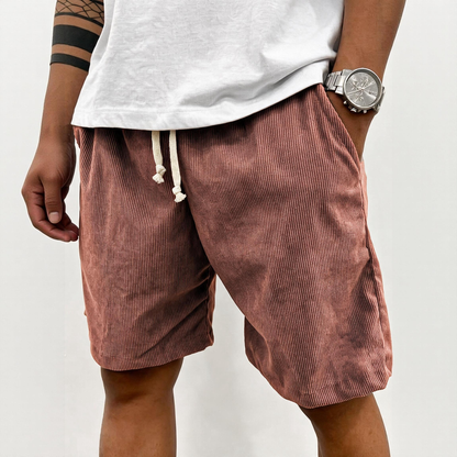🔥 Nejpohodlnější pánské letní manšestrové šortky – volný střih, stahovací pas a styl pro každý den! 👖✨